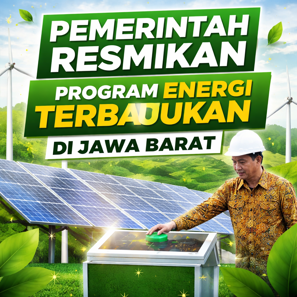 Pemerintah Resmikan Program Energi Terbarukan di Jawa Barat